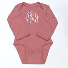 BLOOPER KIDS: Monogrammed Baby Long Sleeve Bodysuit
