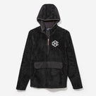 Monogrammed Lightweight Fleece Hoodie | Black