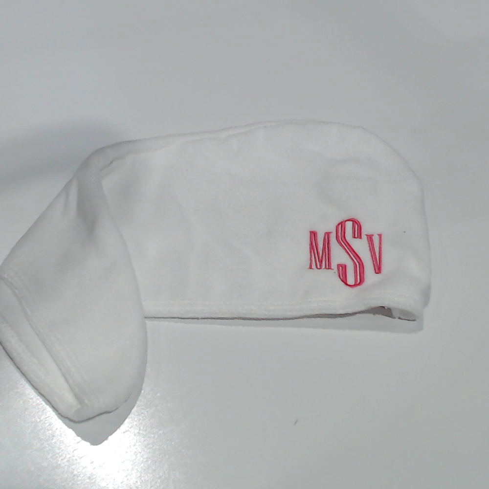 BLOOPER ACCESSORY: Monogrammed Hair Towel Wrap