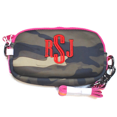 BLOOPER BAG: Monogrammed Neoprene Phone Crossbody
