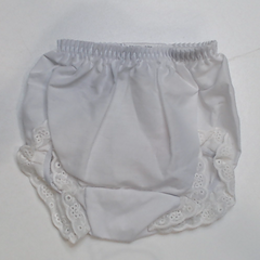 BLOOPER KIDS: Monogrammed White Eyelet Baby Bloomers