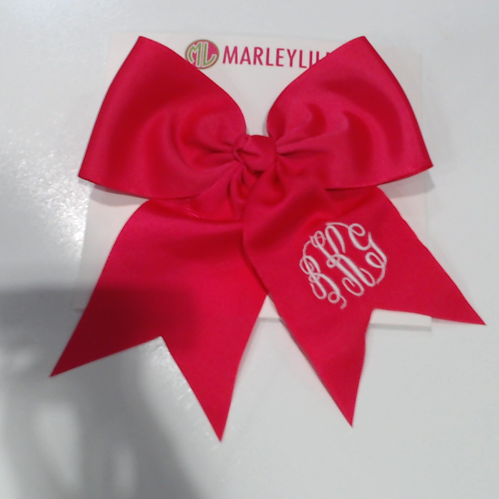 BLOOPER KIDS: Monogrammed Girls Hair Bow