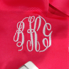 BLOOPER KIDS: Monogrammed Girls Hair Bow