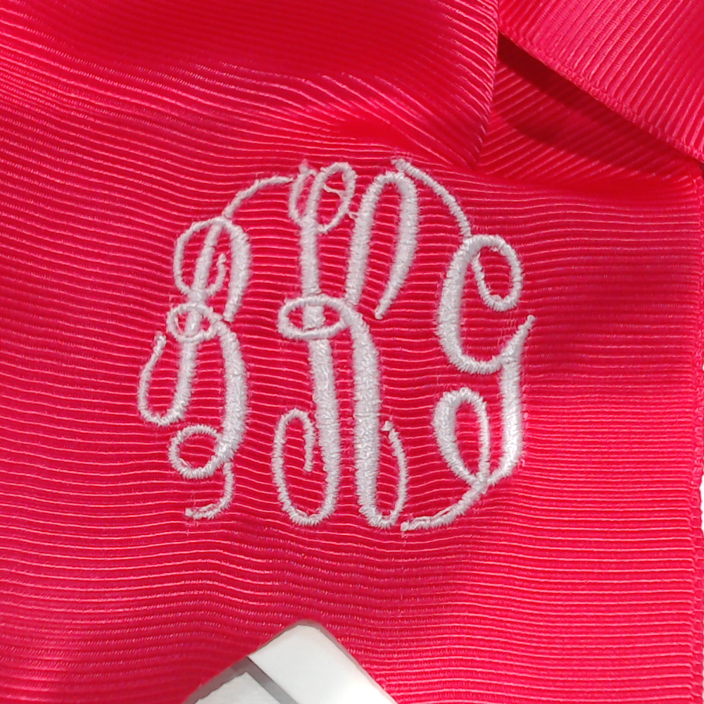 BLOOPER KIDS: Monogrammed Girls Hair Bow