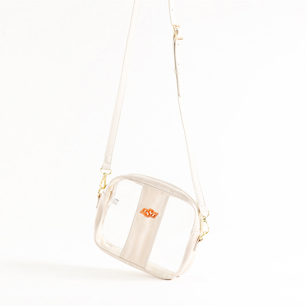 oklahoma bone clear stadium crossbody studio shot