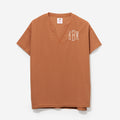 Monogrammed Waffle Shirt in Sienna