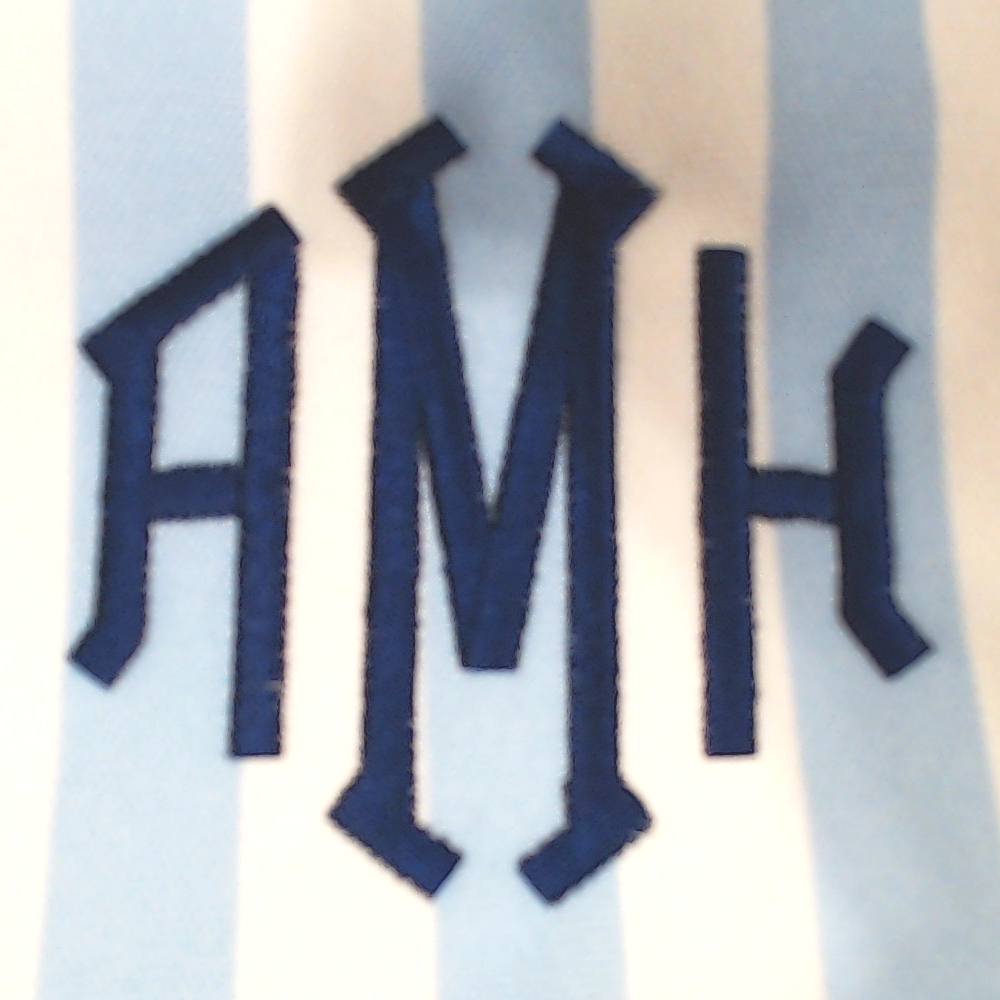 BLOOPER BAG: Monogrammed Striped Tote