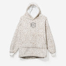 Monogrammed Kids Blanket Hoodie | Snow Leopard