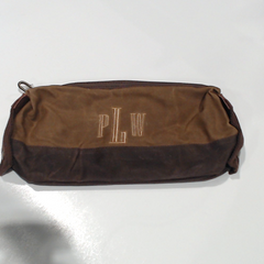 BLOOPER ACCESSORY: Personalized Waxed Canvas Dopp Kit
