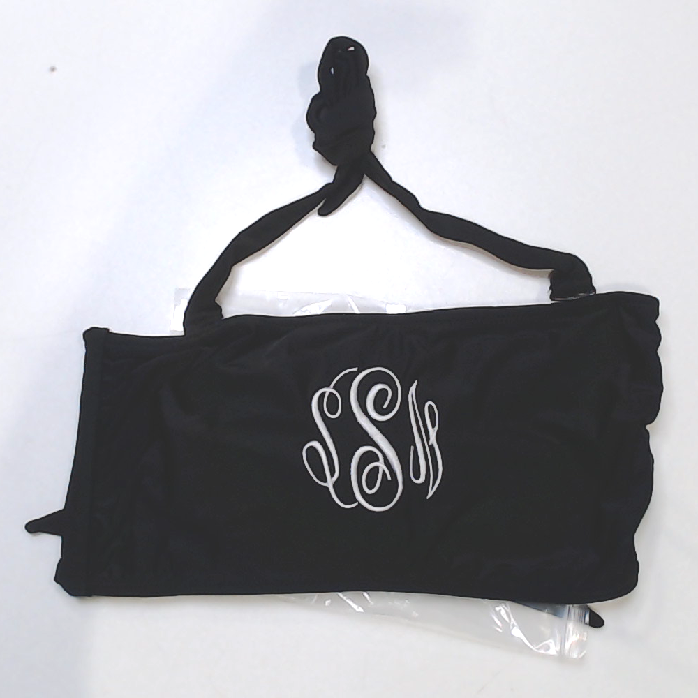 BLOOPER SWIM: Monogrammed Bandeau Top