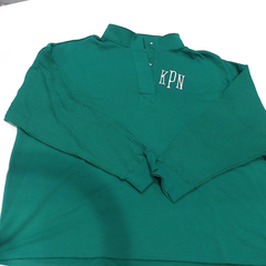 BLOOPER CLOTHING: Monogrammed Waffle Snap Pullover