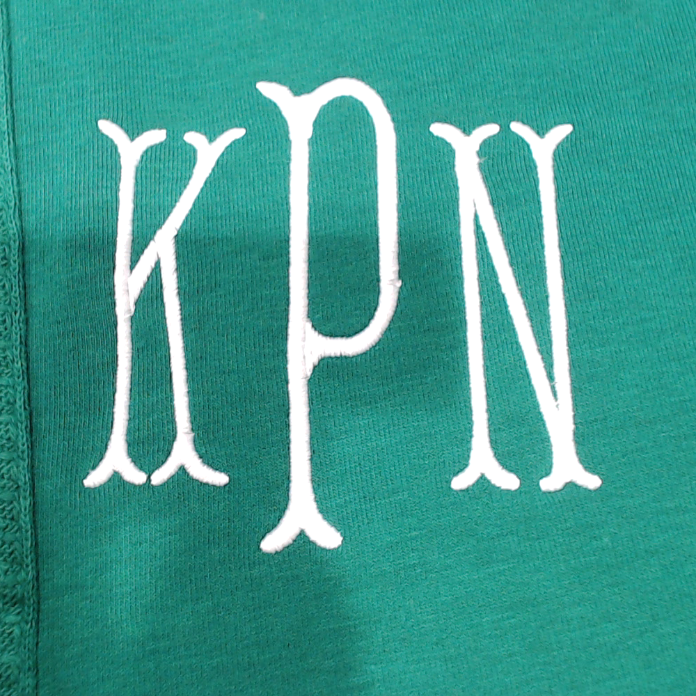 BLOOPER CLOTHING: Monogrammed Waffle Snap Pullover