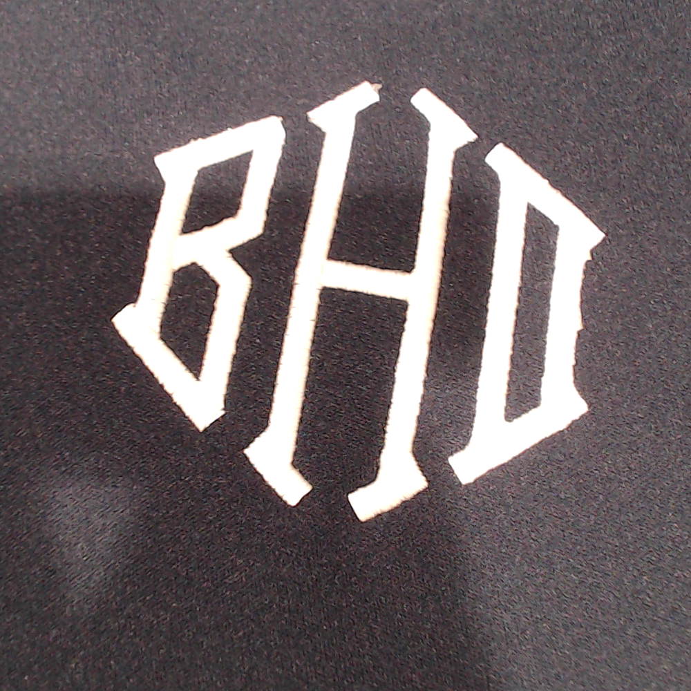 BLOOPER CLOTHING: Monogrammed Oversized Hoodie