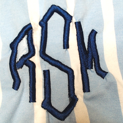 BLOOPER CLOTHING: Monogrammed Ruffle Pajama Shirt