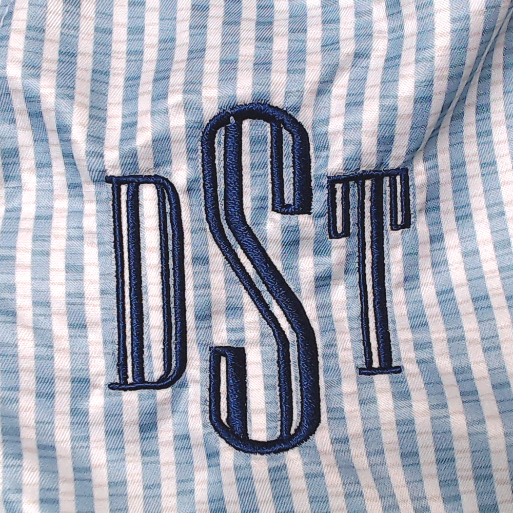 BLOOPER KIDS: Monogrammed Boys Swim Trunks