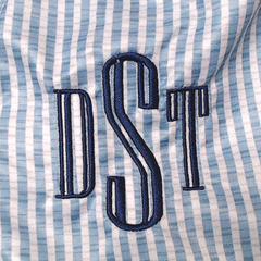 BLOOPER KIDS: Monogrammed Boys Swim Trunks