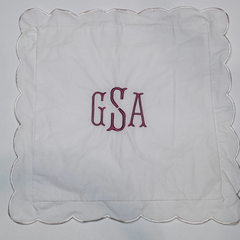 BLOOPER ACCESSORY: Monogrammed Pillow Sham