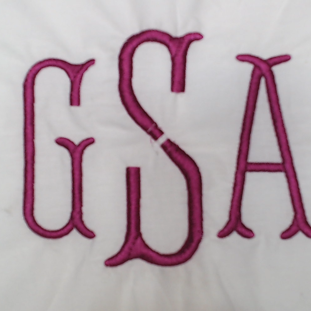 BLOOPER ACCESSORY: Monogrammed Pillow Sham