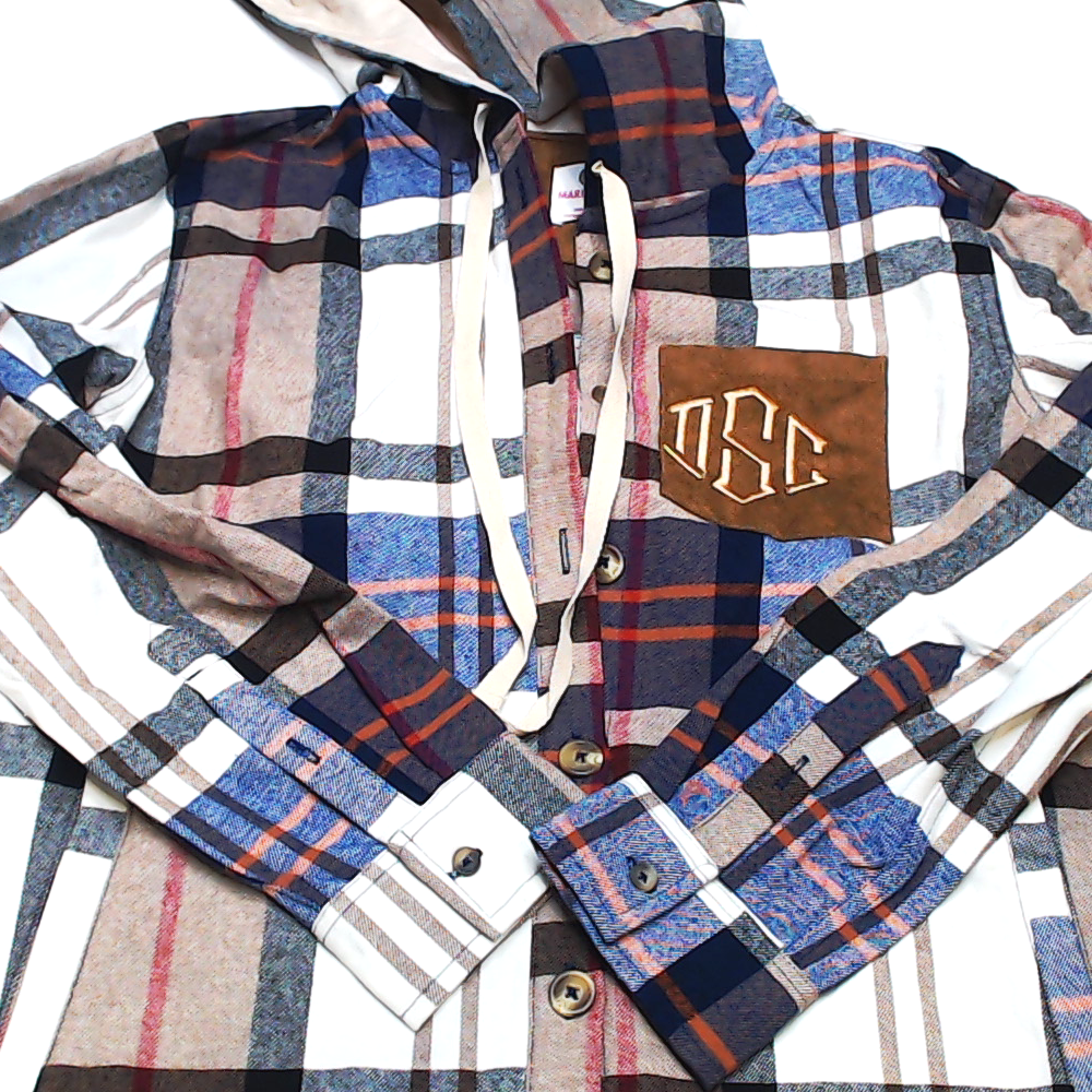 BLOOPER CLOTHING: Monogrammed Shacket