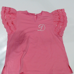 BLOOPER CLOTHING: Monogrammed Flutter Sleeve Top