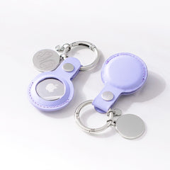 lavender airtag keychain studio shot