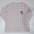 BLOOPER CLOTHING: Monogrammed Gingham Sweatshirt