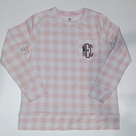 BLOOPER CLOTHING: Monogrammed Gingham Sweatshirt