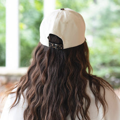leopard trucker hat back view