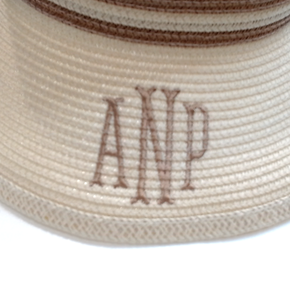 BLOOPER ACCESSORY: Monogrammed Packable Straw Visor