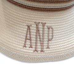 BLOOPER ACCESSORY: Monogrammed Packable Straw Visor