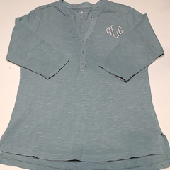 BLOOPER CLOTHING: Monogrammed Henley