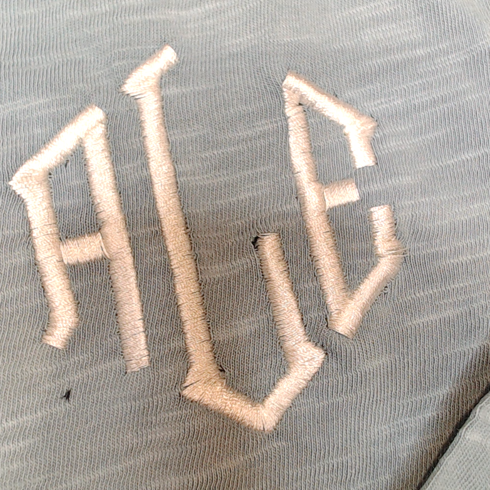 BLOOPER CLOTHING: Monogrammed Henley