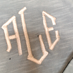 BLOOPER CLOTHING: Monogrammed Henley
