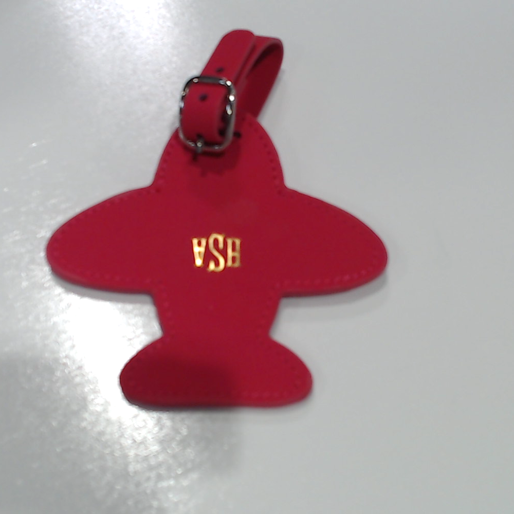 BLOOPER ACCESSORY: Monogrammed Luggage Tag