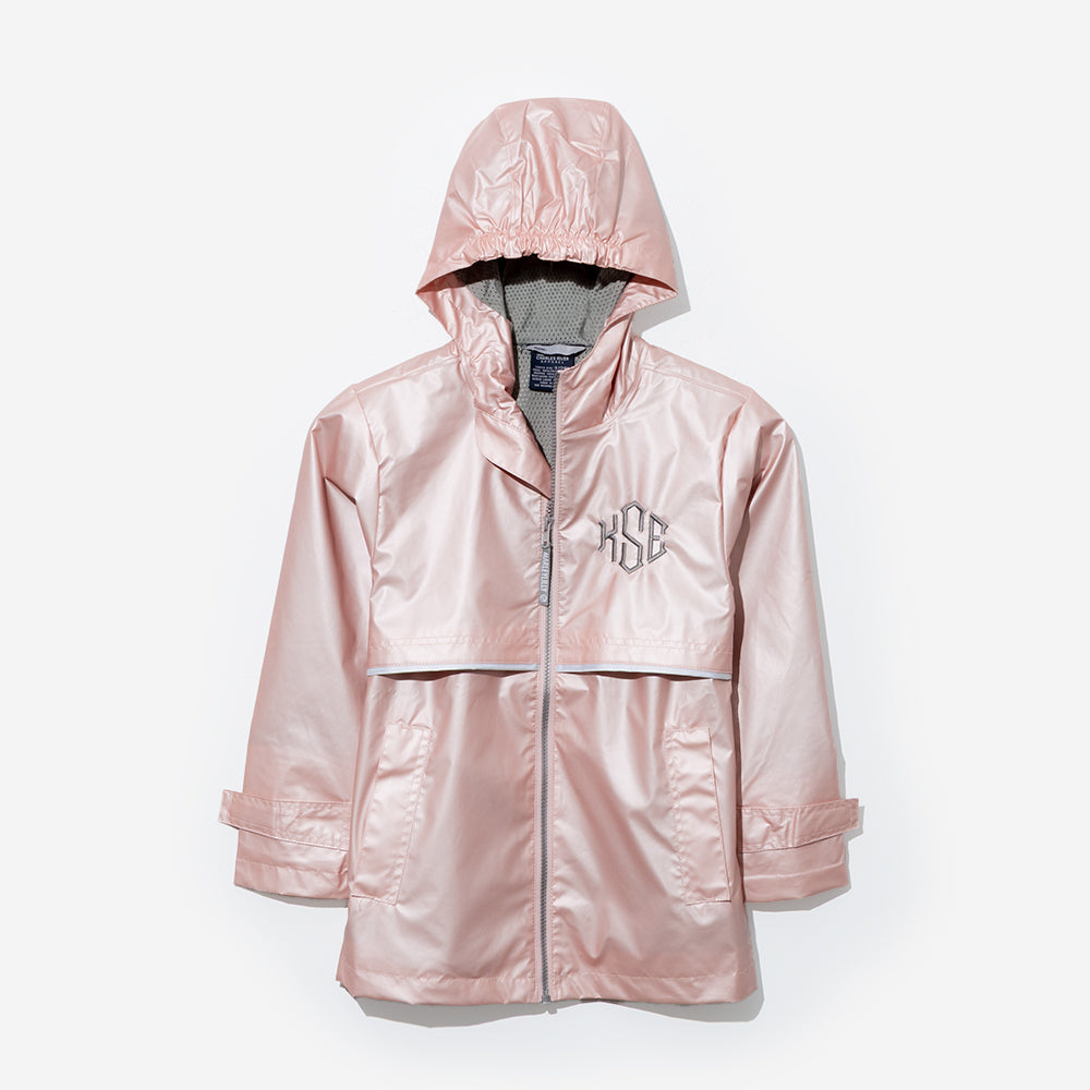 Monogrammed Youth New England Rain Jacket