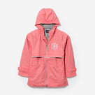 Monogrammed Youth New England Rain Jacket | Coral