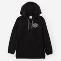 Monogrammed Pullover Windbreaker in black