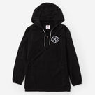 Monogrammed Pullover Rain Jacket | Black