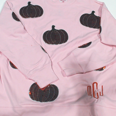 BLOOPER CLOTHING: Monogrammed Sequin Fall Sweatshirt