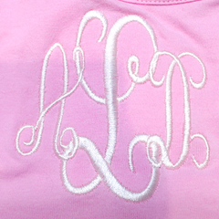 BLOOPER KIDS: Monogrammed Girls Ruffle Tunic Legging Set