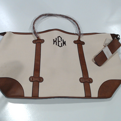 BLOOPER BAG: Monogrammed Vintage Weekender