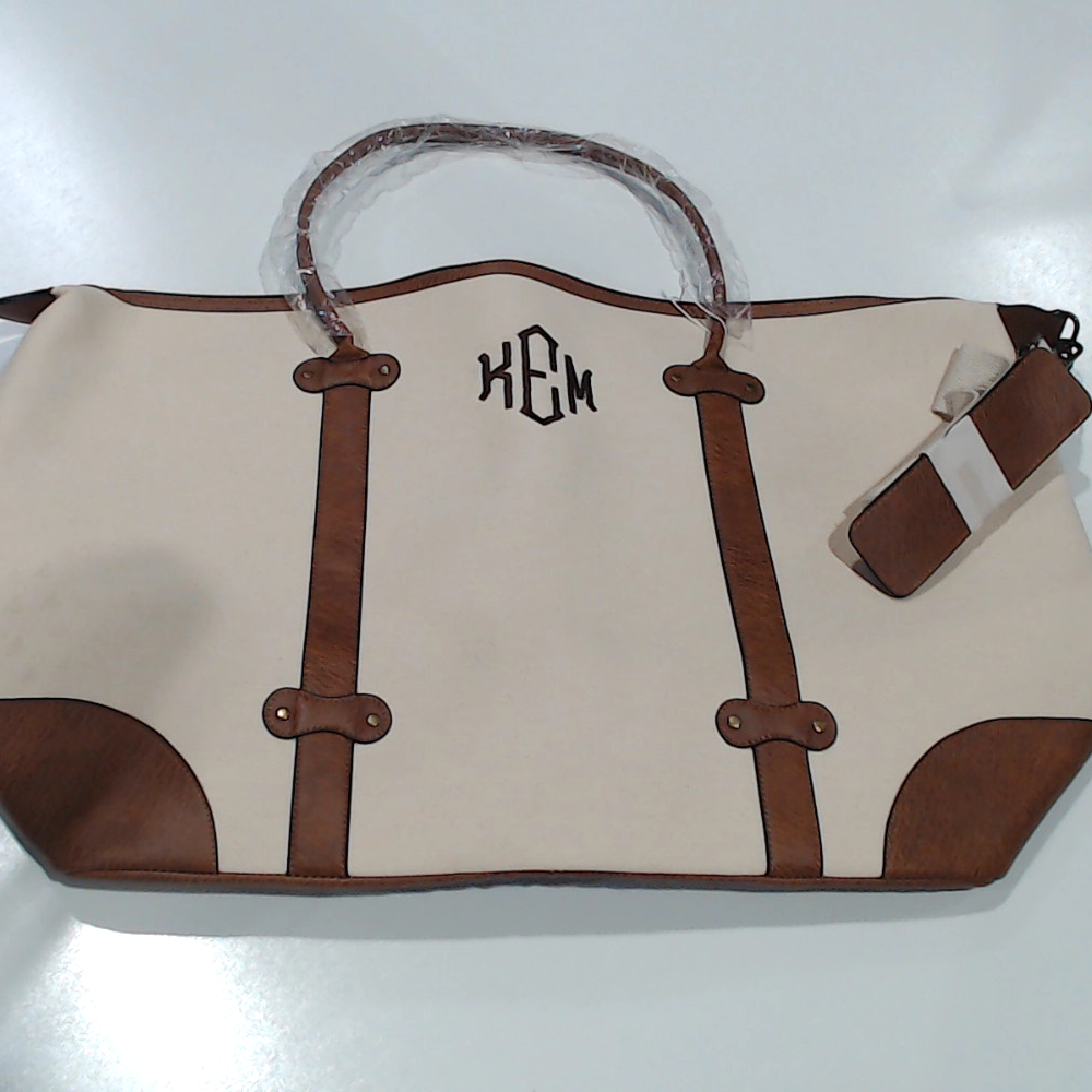 BLOOPER BAG: Monogrammed Vintage Weekender