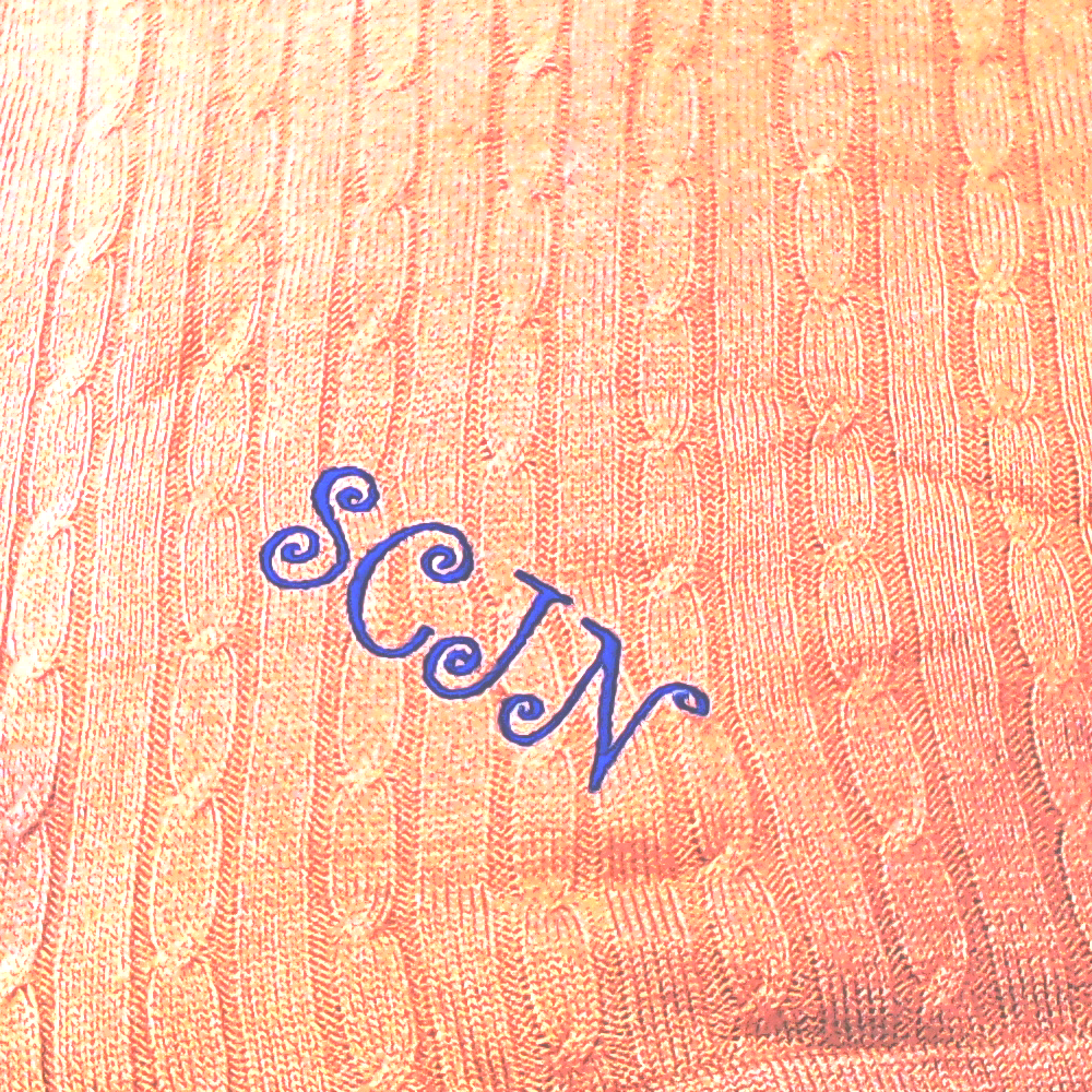 BLOOPER CLOTHING: Monogrammed Poncho