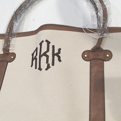 BLOOPER BAG: Monogrammed Vintage Weekender