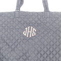 BLOOPER BAG: Monogrammed Diamond Quilted Weekender