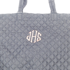 BLOOPER BAG: Monogrammed Diamond Quilted Weekender