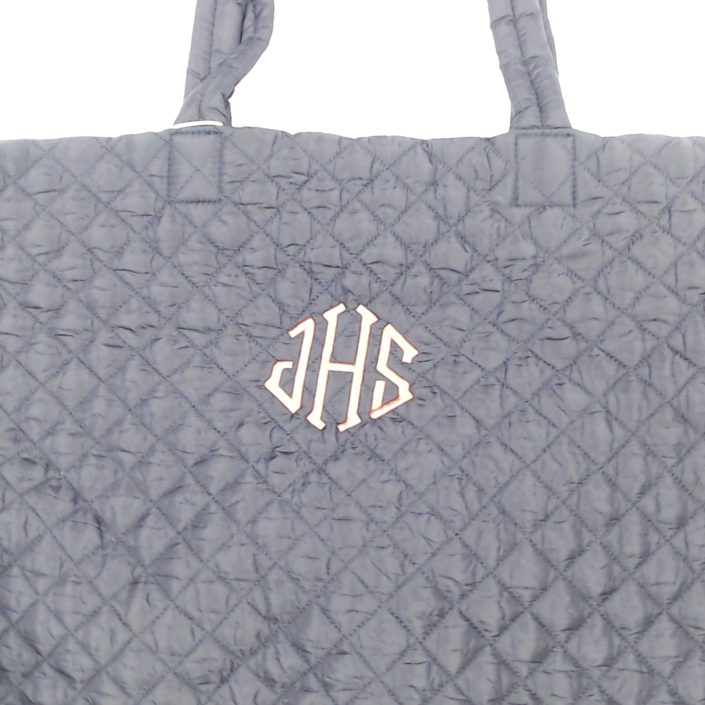 BLOOPER BAG: Monogrammed Diamond Quilted Weekender