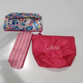 BLOOPER BAG: Monogrammed Packable Cosmetic Bags