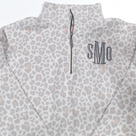 BLOOPER CLOTHING: Monogrammed Quarter Zip Sweatshirt