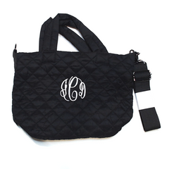 BLOOPER BAG: Monogrammed Diamond Quilted Crossbody